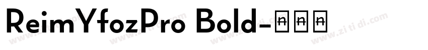 ReimYfozPro Bold字体转换